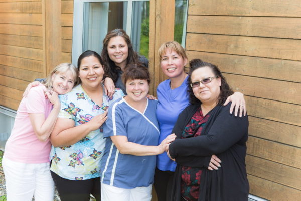 A group of six international nursing students