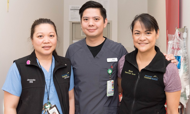 Three nursing students together